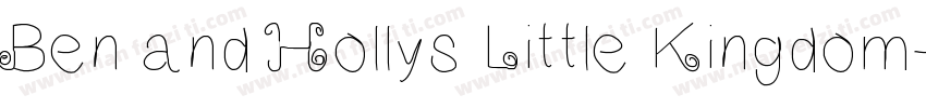 Ben and Hollys Little Kingdom字体转换